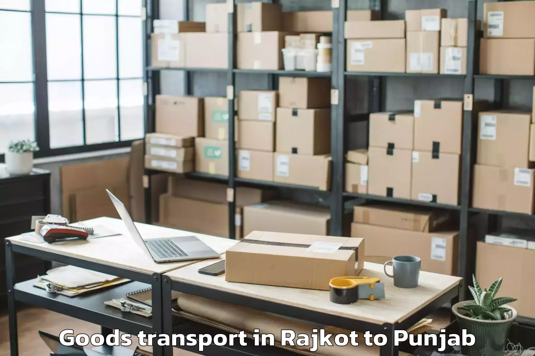 Easy Rajkot to Amritsar Airport Atq Goods Transport Booking